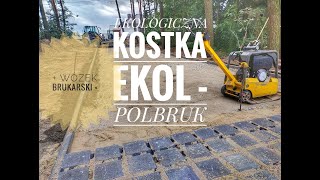 Eko kostka brukowa ażur Ekol Wózek brukarski krab krok po kroku podbudowa #Polbruk #Brukarz #Paving