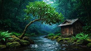FLOWING RIVER AND SOFT BIRD CHIRPING | NATURAL FOREST SOUNDS FOR SLEEPING, AND MENTAL CLARITY CALM#1 screenshot 5