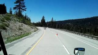 Driving  I-80's Donner Pass for the first time in California