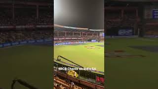 M Chinnaswamy Stadium, RCB chants during match of IND v SA  #shorts #rcb #indvsa