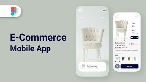 E-commerce Mobile App UI Design in Figma | SpeedArt Tutorial
