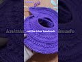 Mastering the Perfect Circular Knit: DIY Purple Handmade Tutorial #knitting #crochet