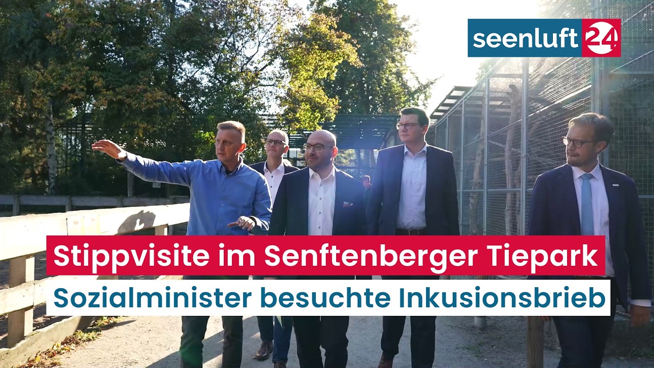 Minister im Tierpark - Ein Besuch beim Inklusionsbetrieb