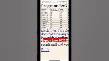 ignou june 2022 exam result || ignou results || ignou result marks #shorts #shortsfeed #trending