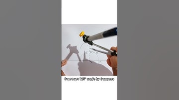 Constract 125° angle by compass with easy method... #artistmathswali #learnmathwithsubarna