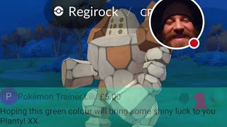 Regirock Raid Hour - Shiny Hunt - [LIVE] - Pokemon GO