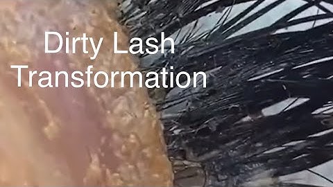 🤩Dirty Eyelash Cleaning #beauty #lashes #cleaning #viral #satisfying #satisfyingvideo #eyelashes