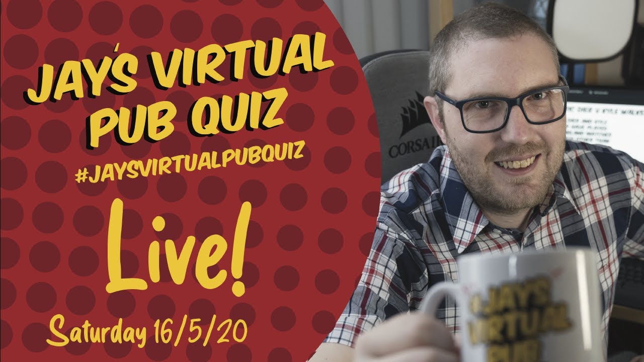 Virtual Pub Quiz, Live! Saturday 7th May (197) 