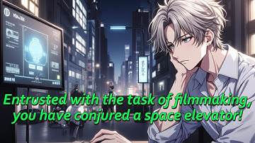 Entrusted with the task of filmmaking, you have conjured a space elevator!