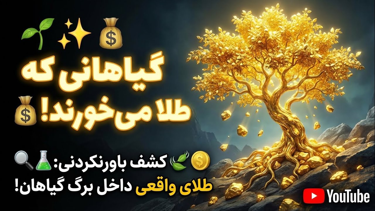 🌱✨ گیاهانی که طلا می‌خورند! | طبیعت، معدن زنده؟ 💰🍃🪙 کشف باورنکردنی: طلای واقعی داخل برگ گیاهان!