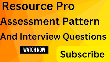 Resource Pro test pattern|work from office jobs|interview questions