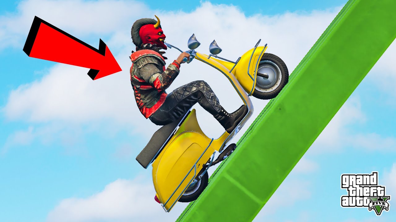 سباق وباركور الدراجة الغبية مع الشباب !! 😱🔥 | GTA V