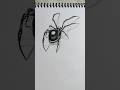 realistic spider drawing #shorts #spider #trending