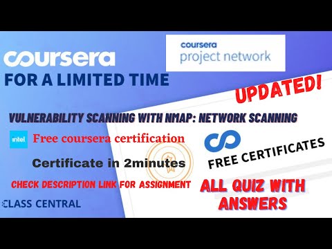Vulnerability Scanning with Nmap: Network Scanning,All Quiz Answers.#coursera#learning#learn#quizzes