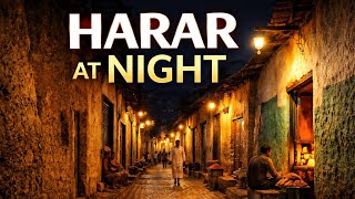 Walking Through Harar Ju At Night