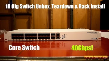 10 Gig Switch Unbox, Teardown & Rack Install (MikroTik CRS326-24S+2Q+RM)