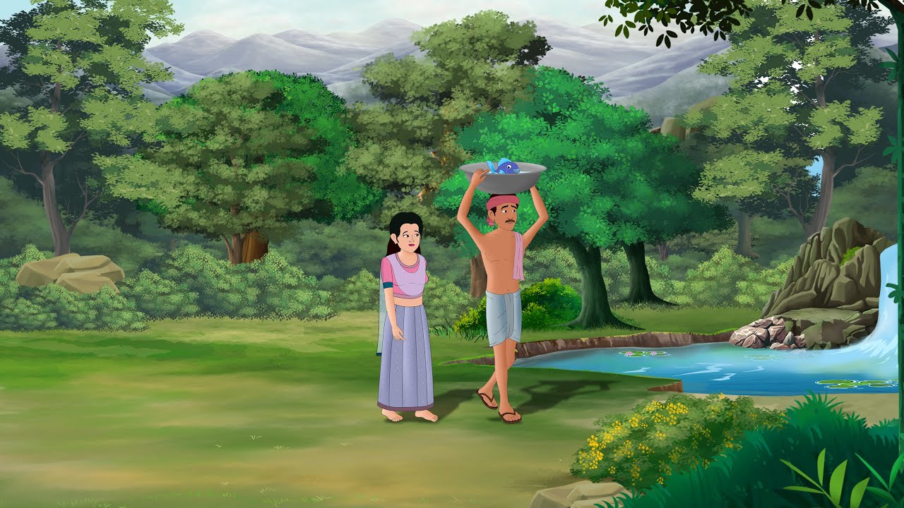 किस्मत का मेहेरबानी और बिचित्र नीली मछली |Hindi Story | Hindi Kahaniya| Moral Stories |cartoon story