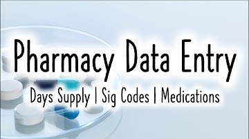 Pharmacy Data Entry