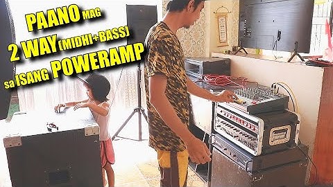 HOW TO 2 Way Single POWER AMP MIDHI+BASS | Equalizer & Crossover Setup
