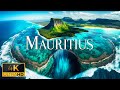 Flying over mauritius 4k u relaxing music with beautiful nature film for stress relief