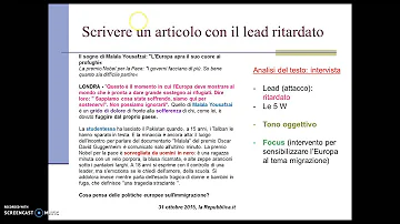 Come si fa a fare una cronaca?