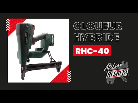 Cloueur hybride PKT RHC40 Alsafix – pointes béton TI-1000 17-38 mm vidéo