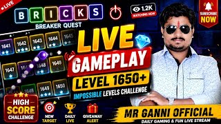 Bricks Breaker Quest Live 🔥 Level 1650+ Gameplay | Mr Ganni Official  #gaminglive #livegameplay screenshot 5