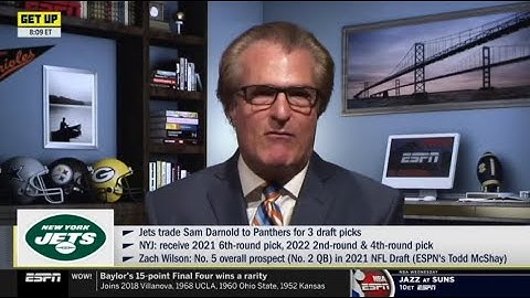 ESPN Get Up | Mel Kiper Jr. "EXPLAINS WHY" Jets trade Sam Darnold to Panthers for 3 draft picks