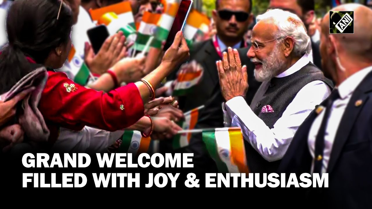 PM in US: Modi receives enthusiastic welcome by diaspora on his arrival​