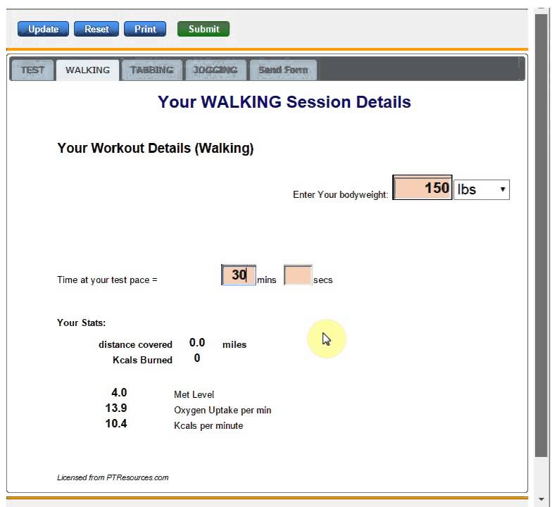 pedometer - metabolic training expert