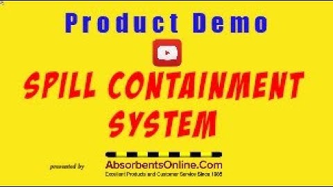 Spill Containment System - How to Set Up a Modular Containment Berm