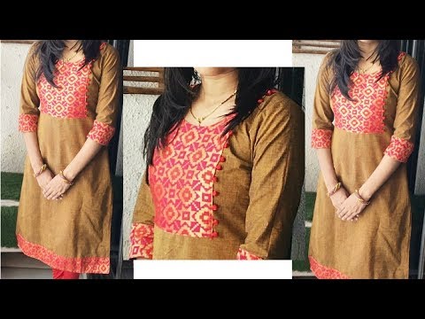 VERY EASY A LINE PLEATED KURTA STYLE / Cutting and Stitching / DIY - YouTube