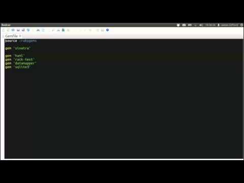 Ruby Casts Episode 6: Bundler
