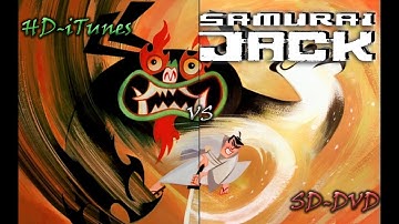 Samurai Jack Intro - HD Remaster (iTunes) vs SD (DVD)