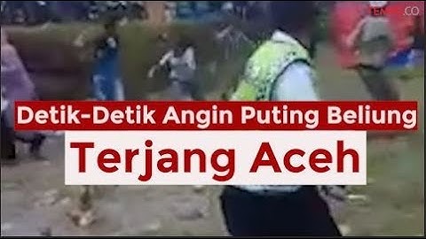 Detik-Detik Angin Puting Beliung Terjang Lokasi Hiburan di Aceh