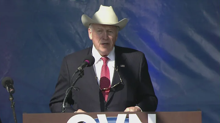 Dick Cheney speaks at USS Gerald R. Ford christening