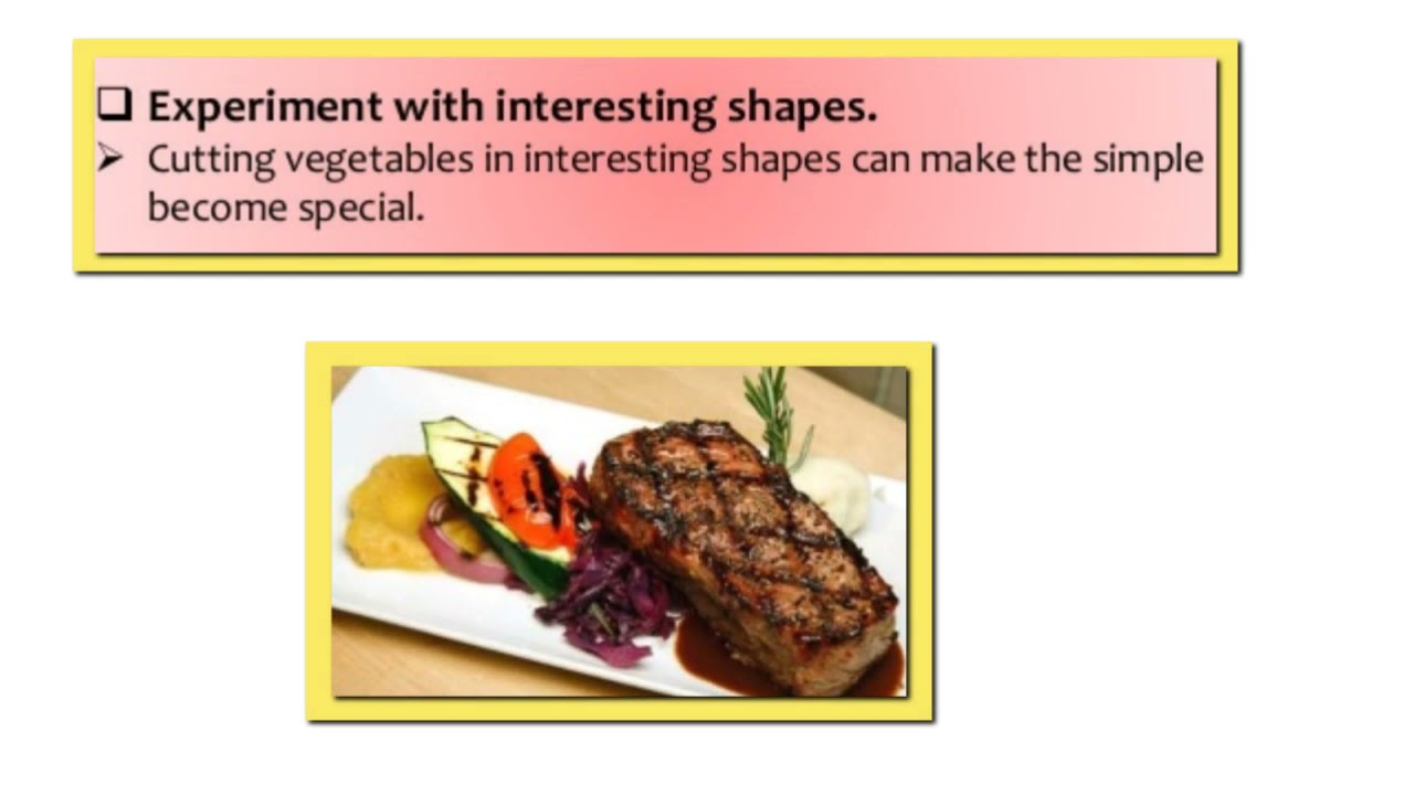 what are the 5 basic principles of platter presentation