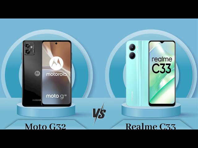 Moto G22 vs realme C33: desempenho e bateria decisivos em um