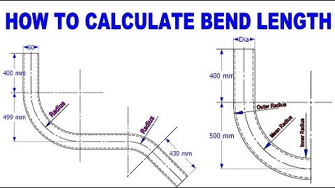 How to calculate Bend Length of Pipe with example calculations02