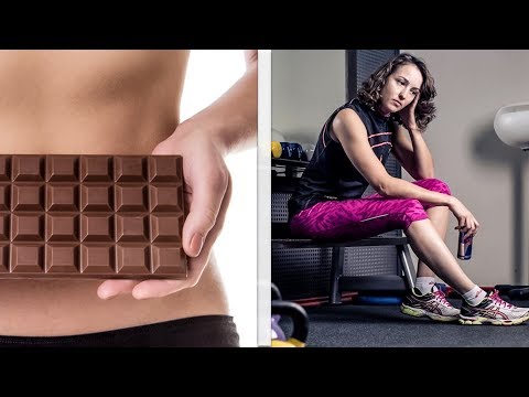 Необычные советы для похудения. Болше шоколада, меньше тренировок.