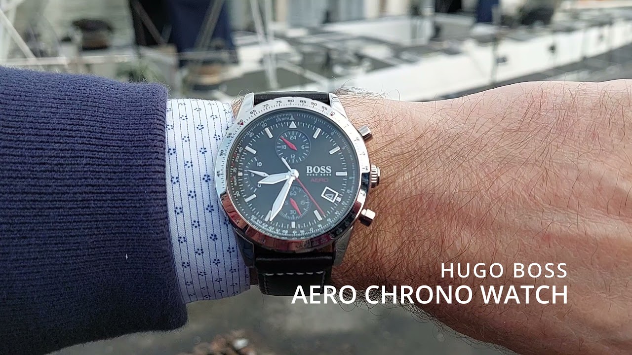 HUGO BOSS AERO CHRONO WATCH - YouTube