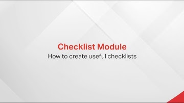 QuickSeries Checklist Module Tutorial