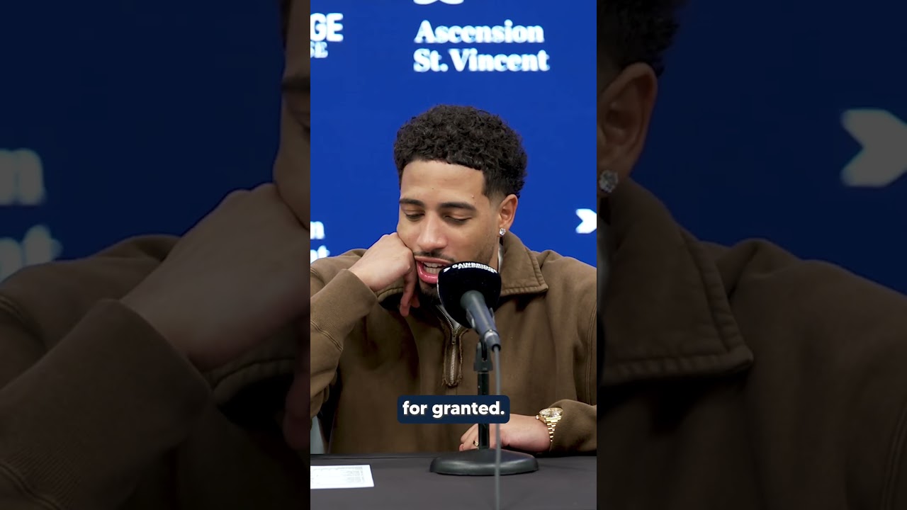 “This state, this fanbase means a lot to me.” 💛 #nba #pacers #tyresehaliburton
