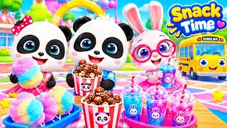 Baby Panda Game Sweet Cotton Candy & Chocolate Popcorn Gameplay 🥰 | Fun Adventure  screenshot 2