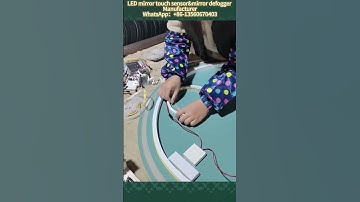 diy led mirror with touch sensor and LED light. #powersource #diy #mirror #mirrorwork #manufacturer