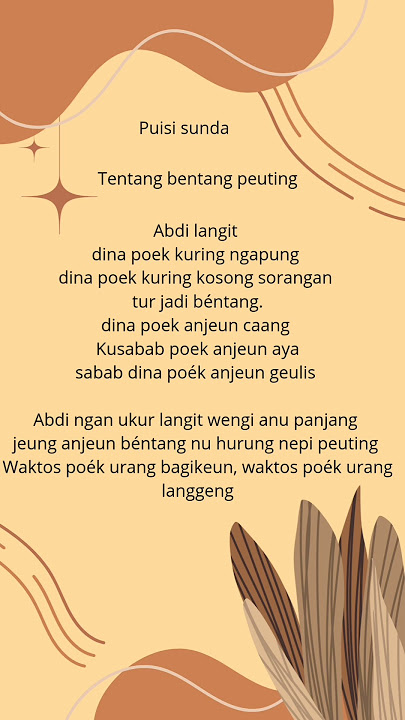 Tugas p5 ,puisi bahasa Sunda, SMP negeri 3 Kalipucang tentang bentang peuting #tugassekolah
