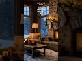Cozy living room - Crackling Fireplace & Christmas Tree ambiance #focusmusic #relaxingsounds #piano