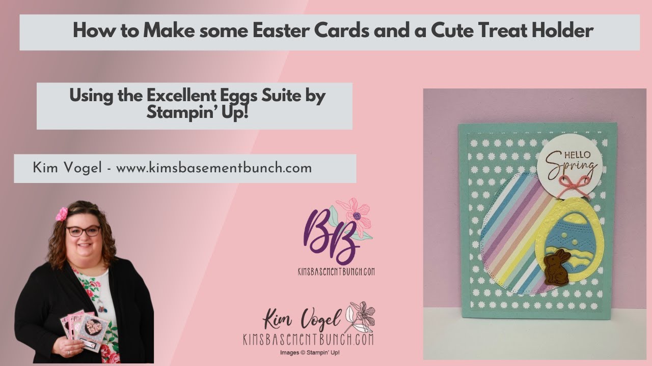 How to make Easter Cards and a Cute Treat Holder - YouTube