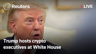 LIVE: President Trump speaks alongside crypto executives at the White House