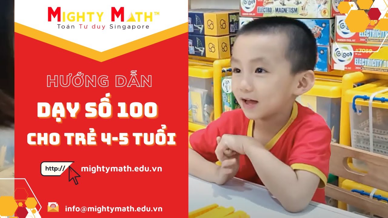 Dạy Số 100 theo Toán Mighty Math Singapore có gì khác biệt? - YouTube